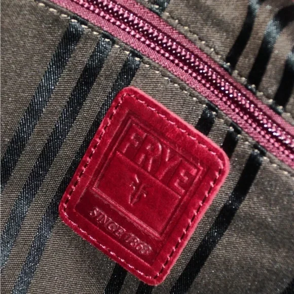 Frye Red Leather Tote Bag - Picture 9 of 12